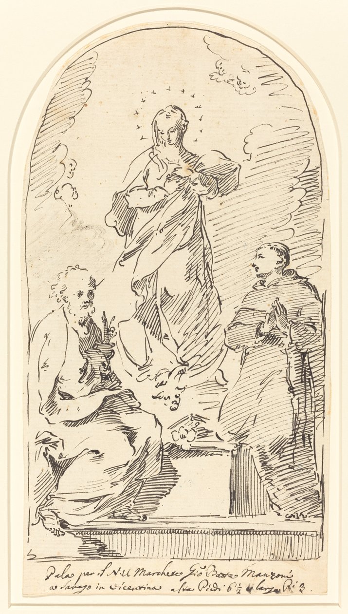 Den obefläckade avlelsen av Pietro Antonio Novelli