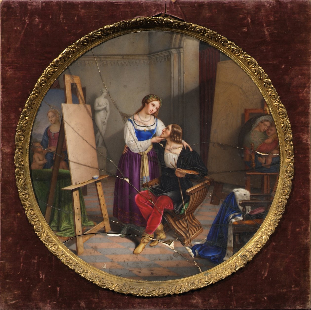 Raphael och Fornarina av Pietro Bagatti Valsecchi