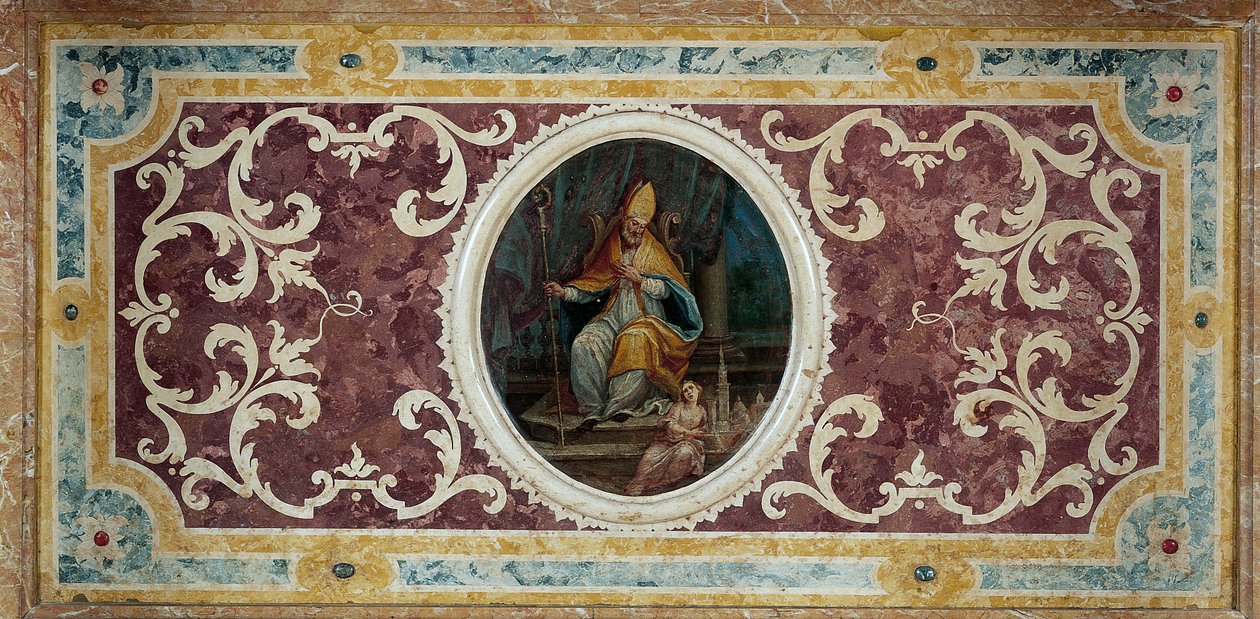 Altarfronten av St Geminianus, 1727 (scagliola) av Pietro Battagliola