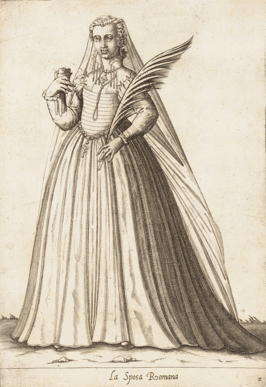 Den romerska bruden, ca. 1580. av Pietro Bertelli.