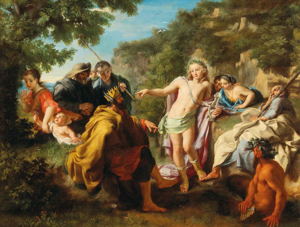 The Judgment Of Midas, första tredjedelen av 1700-talet.. av Pietro Bianchi