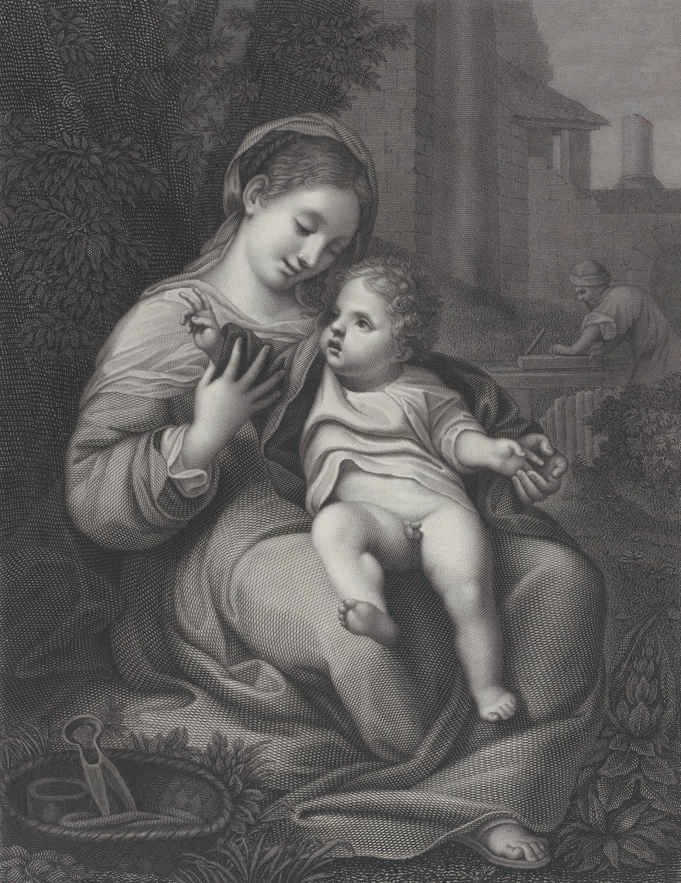 Den heliga familjen, 1811 av Pietro Bonato