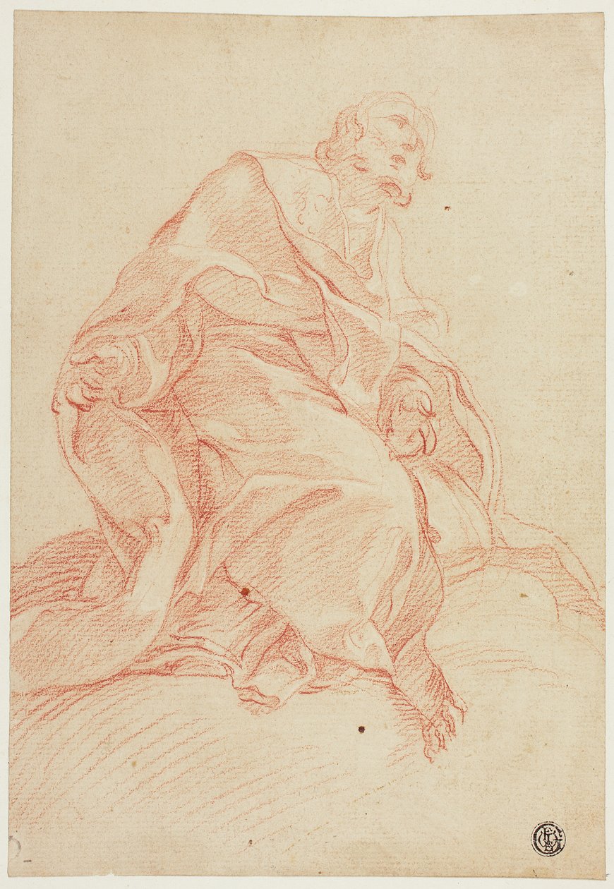 Figur av en manlig helgon av Pietro Dandini