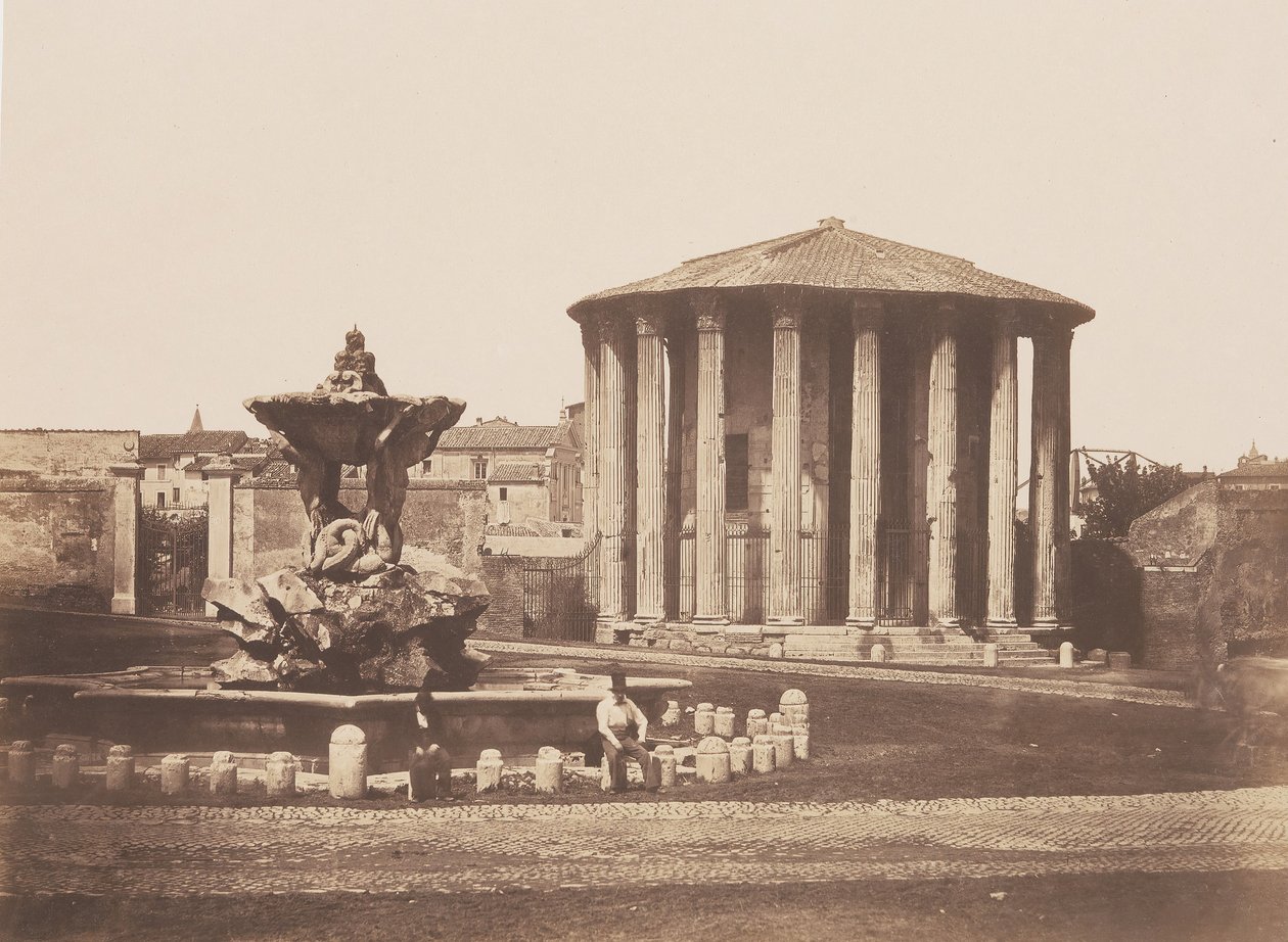 Vestas tempel, 1850-talet. av Pietro Dovizielli