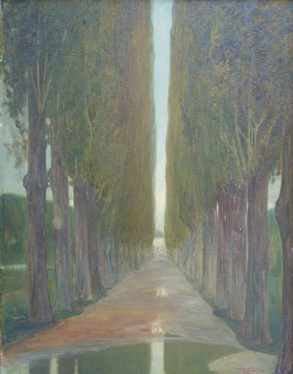 Popplarna (olja på pannå) av Pietro Fragiacomo