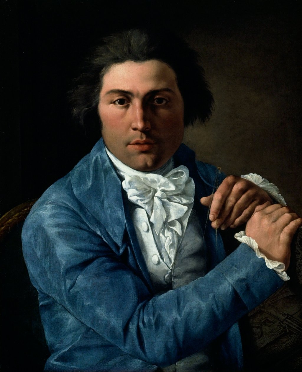 Porträtt av arkitekten Giuseppe Valadier av Pietro Labruzzi