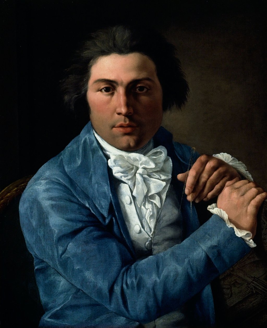 Porträtt av arkitekten Giuseppe Valadier, ca 1795 (olja på duk) av Pietro Labruzzi