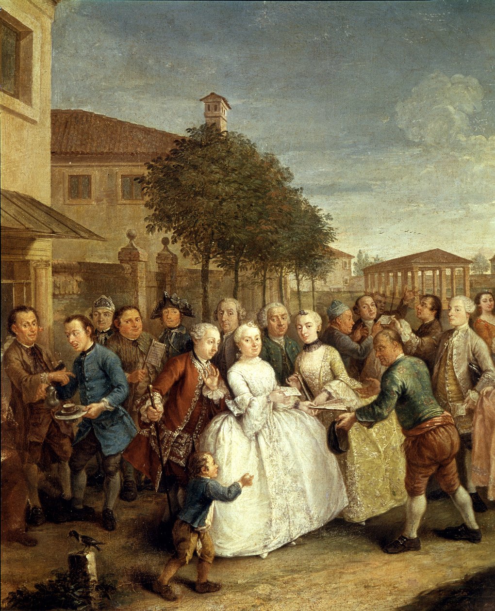 A Party at Villa Widmann, ca 1750 (olja på duk) av Pietro Longhi