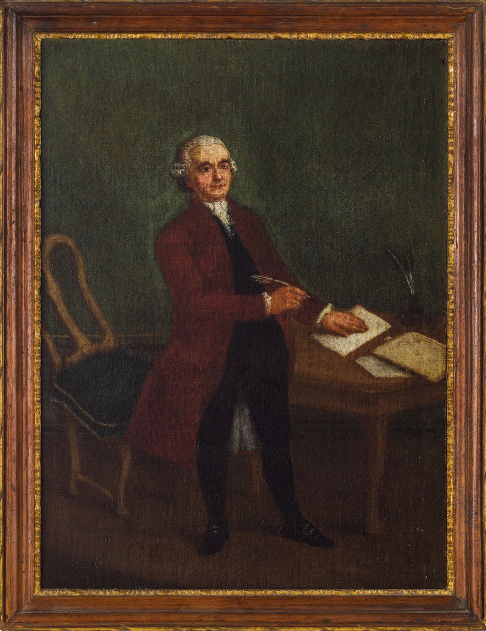 Porträtt av Melchiorre Cesarotti 1730-1808, 1760-talet. av Pietro Longhi