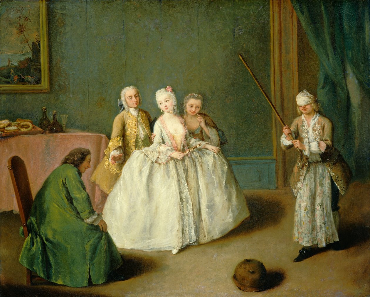 The Game of the Cooking Pot av Pietro Longhi