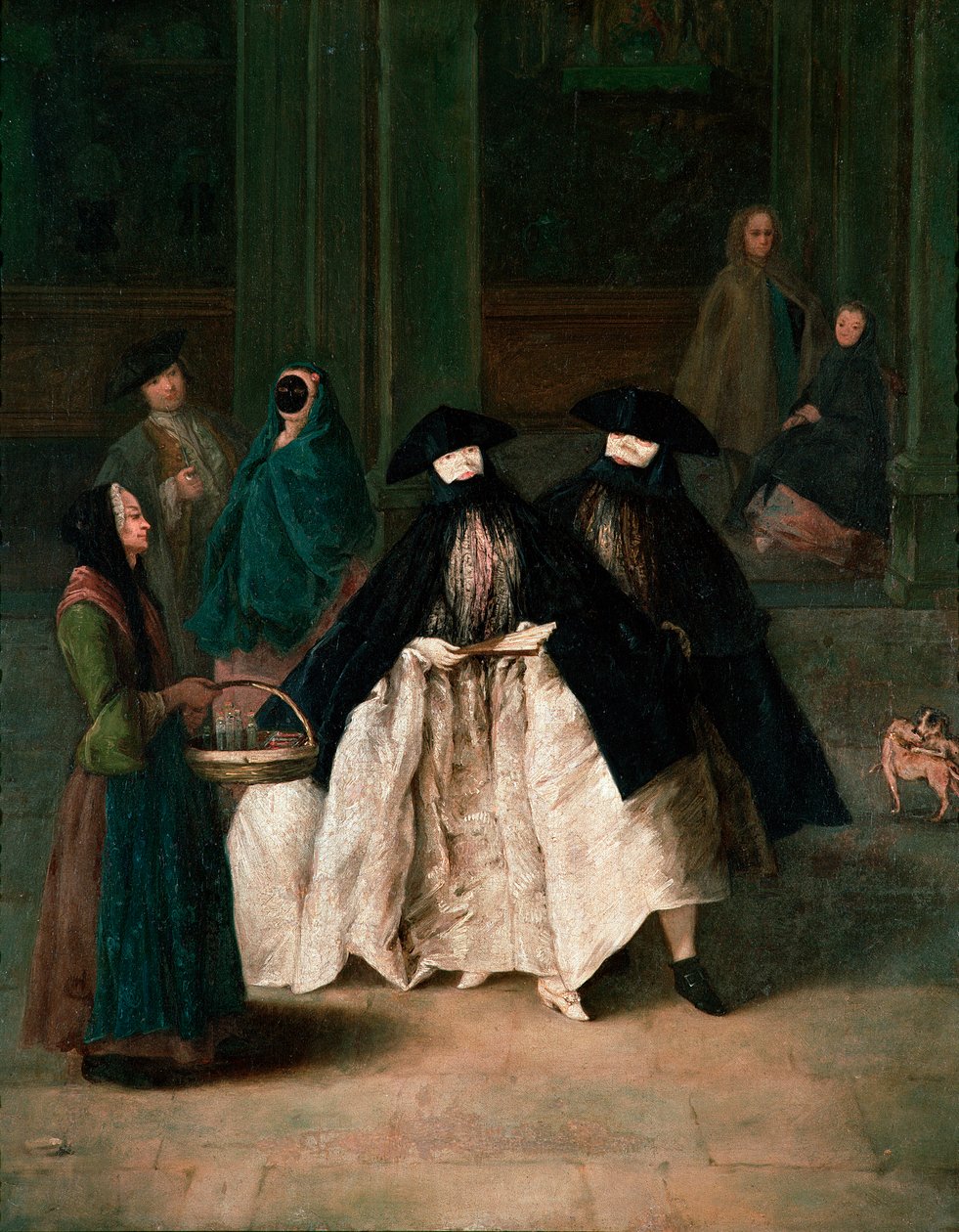 The Parfym Vendor, c.1756 (olja på duk) av Pietro Longhi