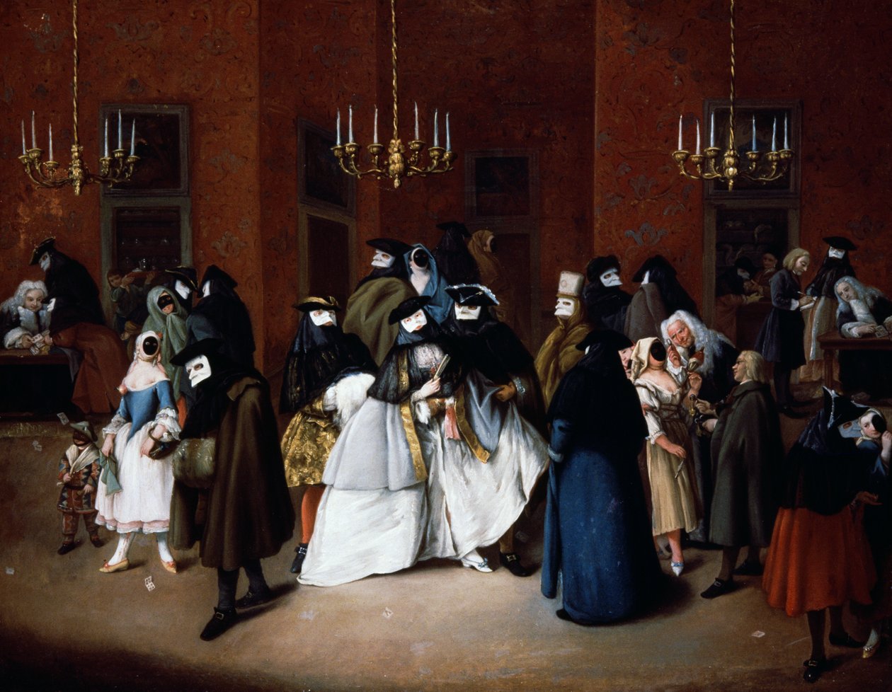 The Ridotto of Venice, ca 1750 (olja på duk) av Pietro Longhi