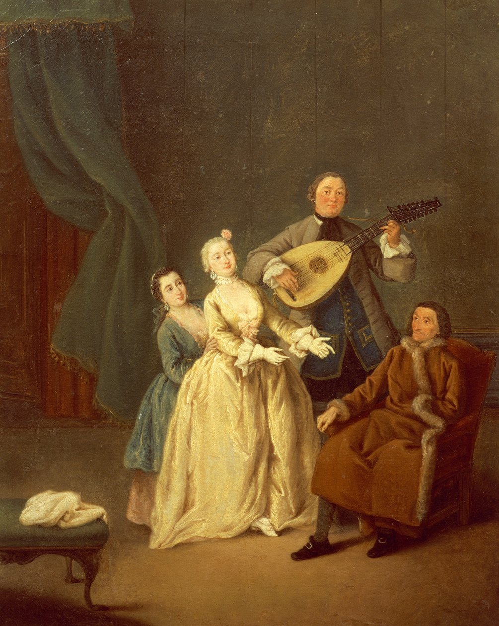 Konserten eller familjen i konsert av Pietro Longhi