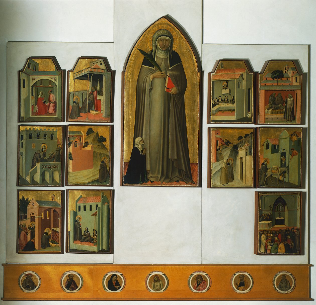 Altartavla av välsignad ödmjukhet av Pietro Lorenzetti (cirka 1280-1348), tempera och guld på panel av Pietro Lorenzetti