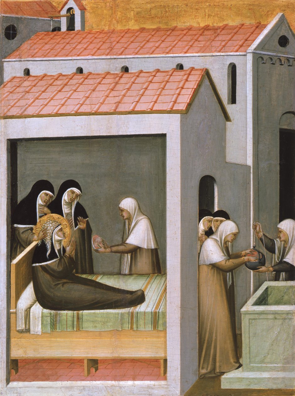 Das Eiswunder der heiligen Humilitas av Pietro Lorenzetti