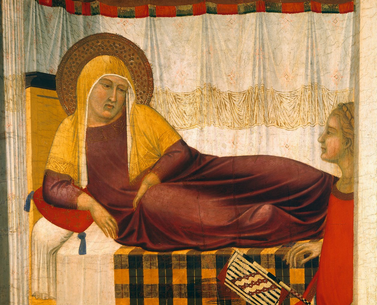 Triptyk över jungfruns födelse av Pietro Lorenzetti (cirka 1280-1348), tempera på trä av Pietro Lorenzetti