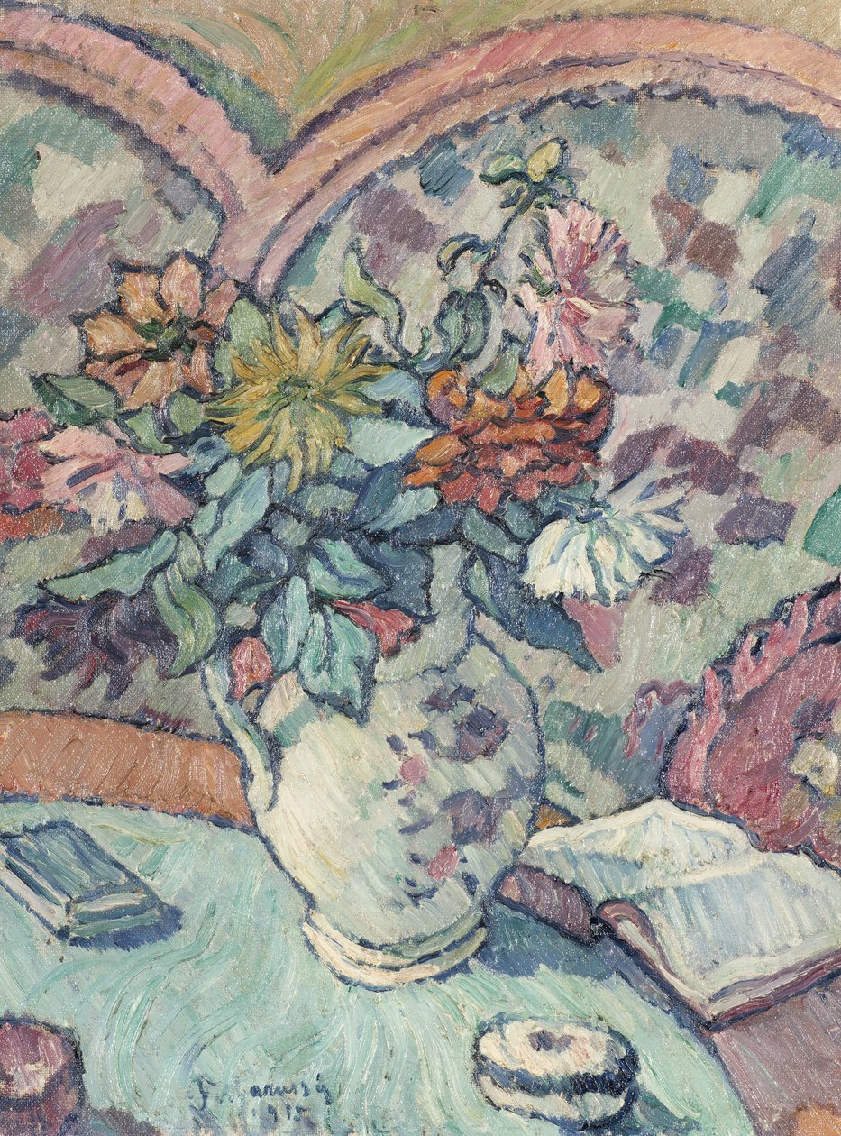 Blommor, 1915 av Pietro Marussig
