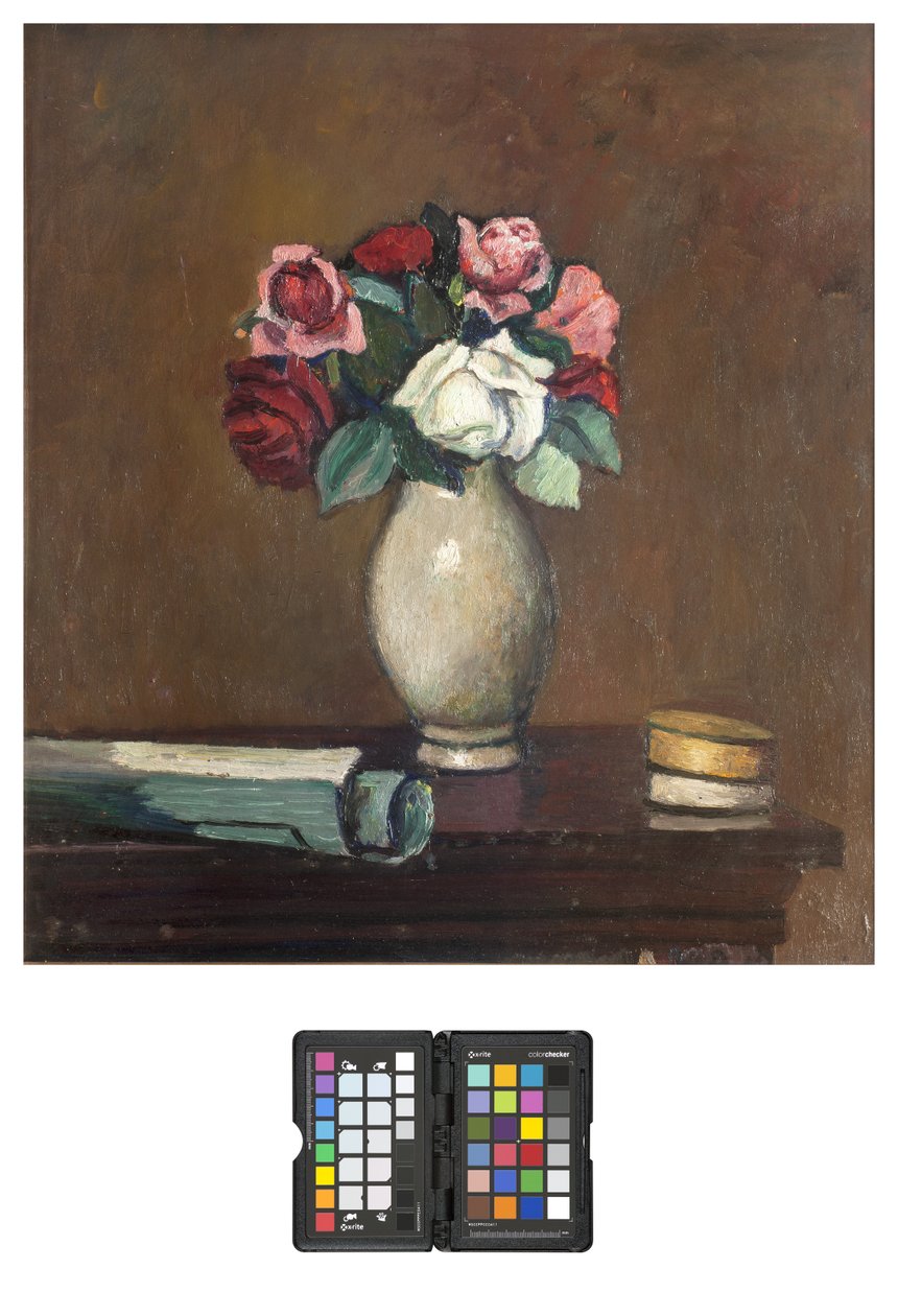 Vas med rosor, 1931 av Pietro Marussig