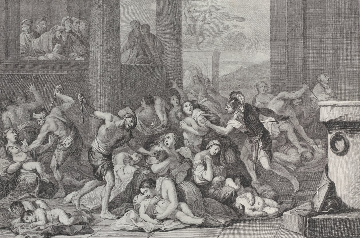Massakern på de oskyldiga, 1730-50. av Pietro Monaco