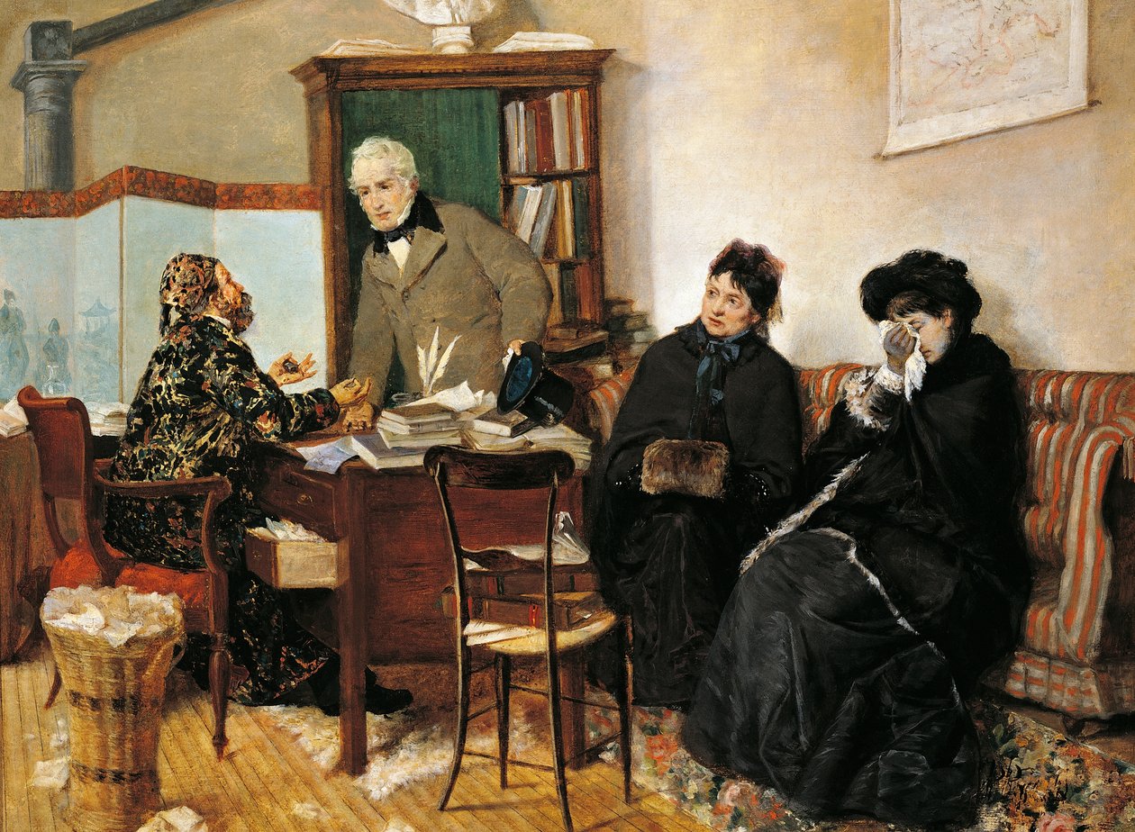 Hos Notarie, av Pietro Pajetta (1845 -1911) av Pietro Pajetta
