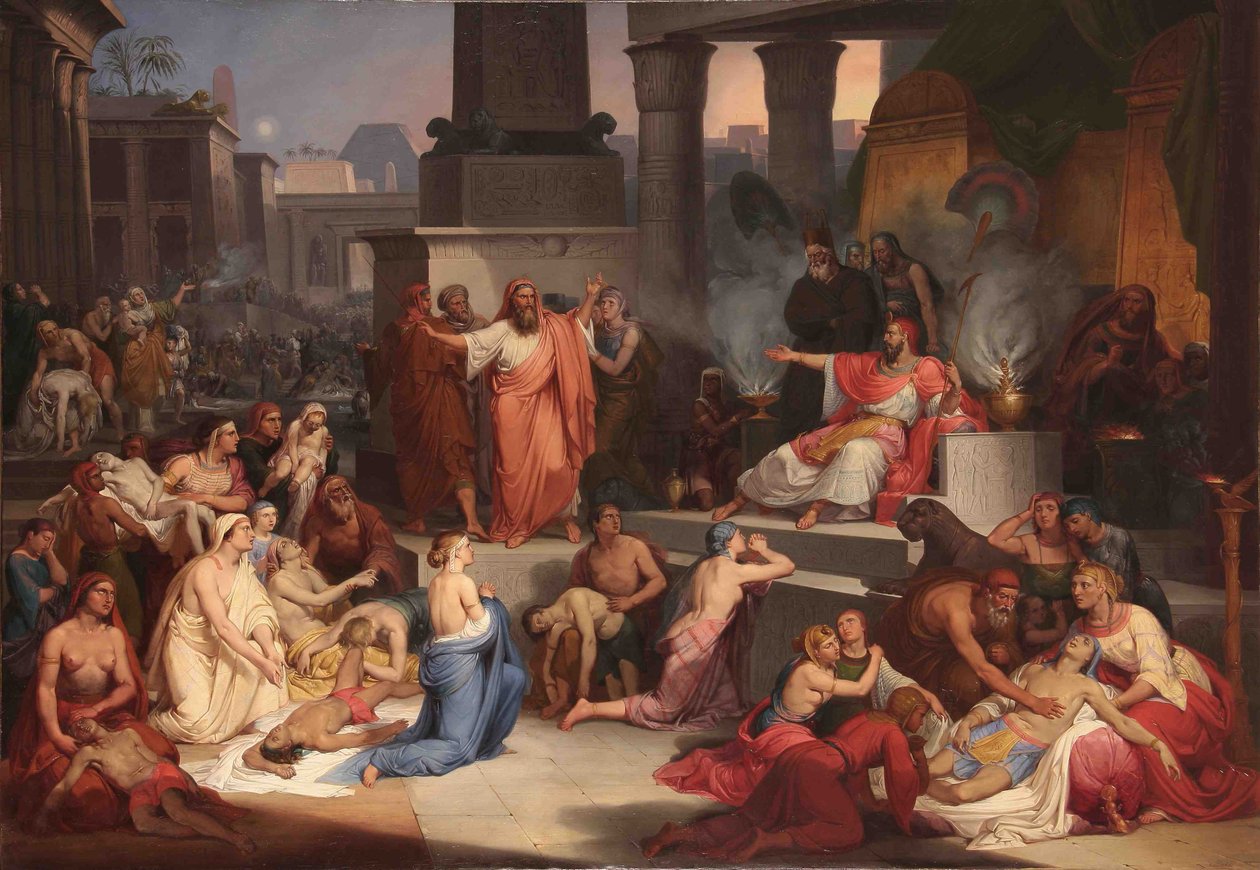 Den förstföddes död i Egypten, 1838-1839 av Pietro Paolétti