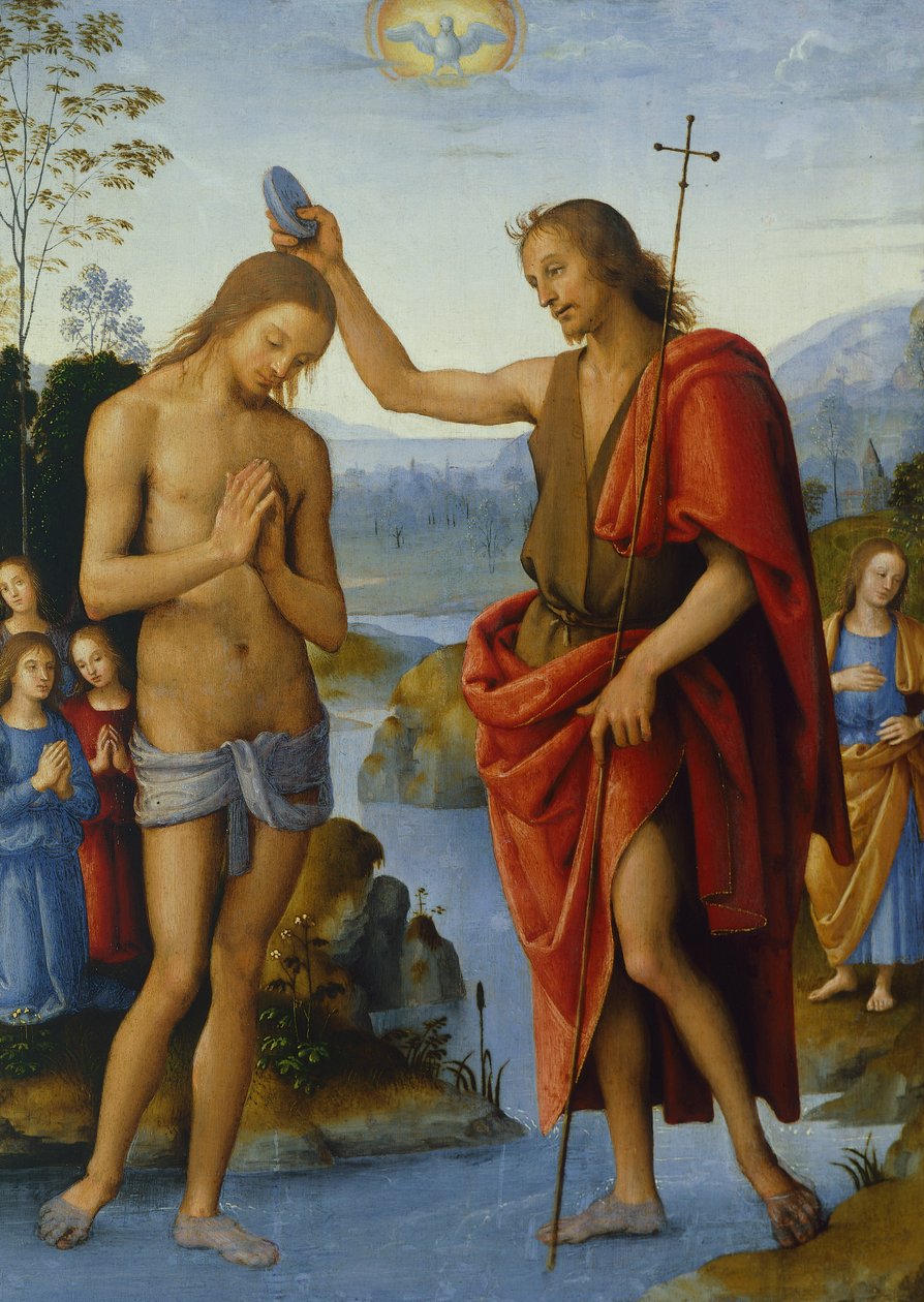 Kristi dop, av Pietro Perugino (ca 1450-1523) av Pietro Perugino