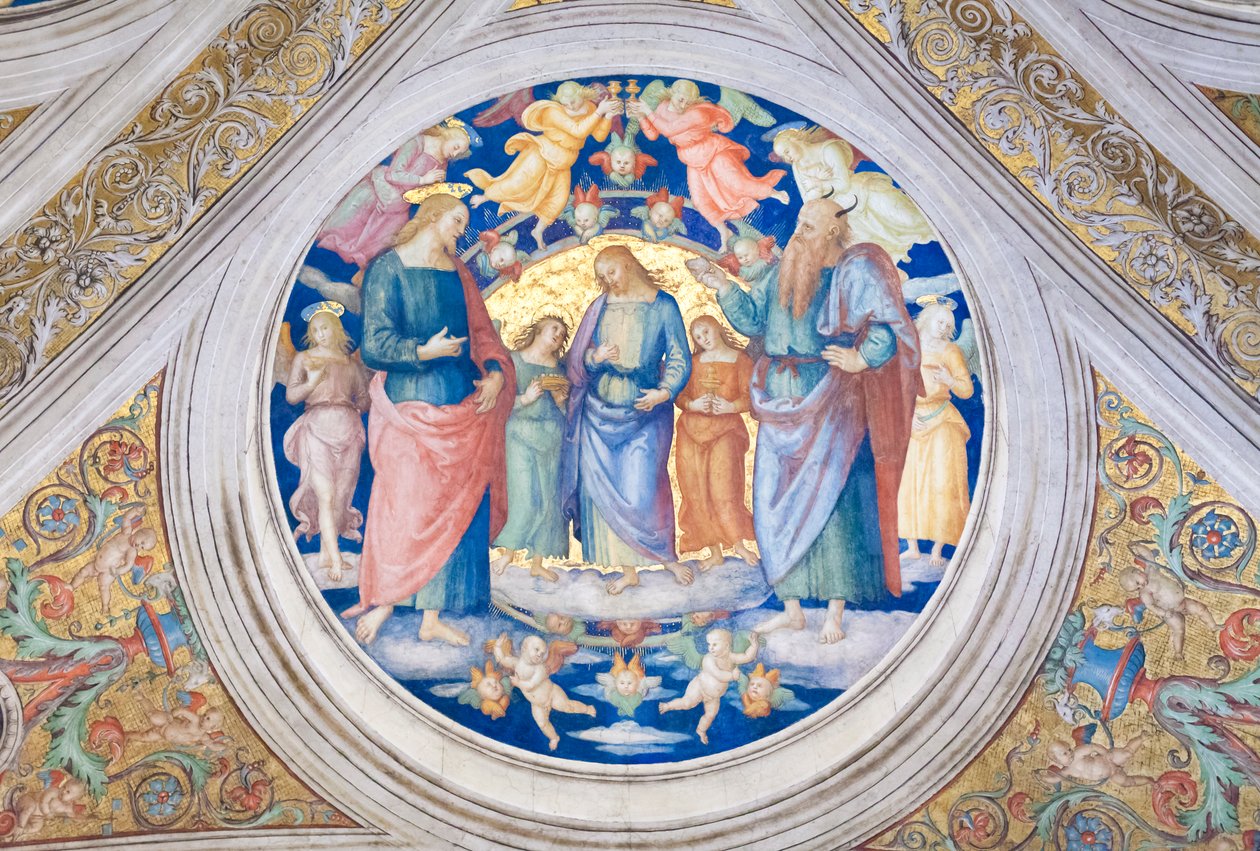 Kristus frestad av djävulen av Pietro Perugino