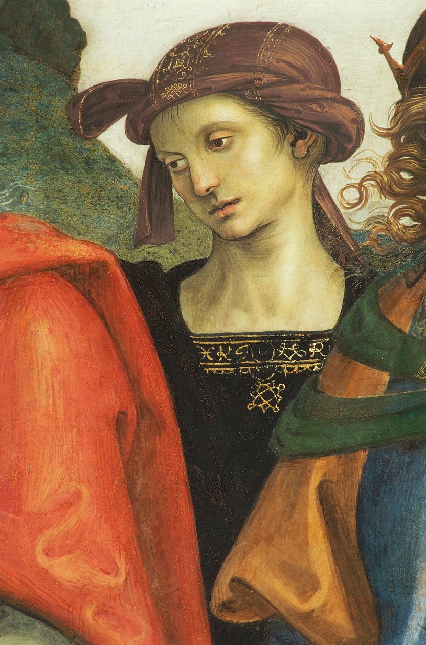 Jeremia, detalj från Helige Fader med profeter och sibyllor av Pietro Perugino