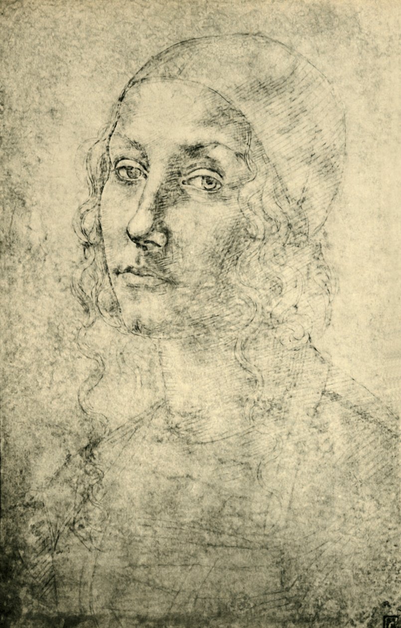 Porträtt av en kvinna, sent 1400-tidigt 1500-tal, 1943. av Pietro Perugino