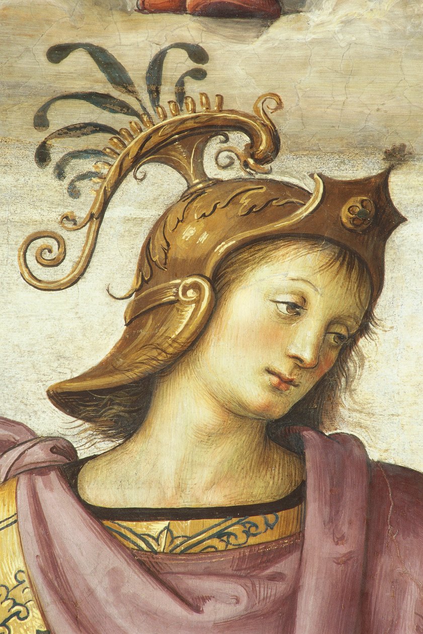 Publius Scipio, av Perugino (1450 ca-1523), fresk, Hall of Audience, College of Cambio, Palazzo dei Priori, Perugia, Umbrien, Italien, femtonde och sextonde århundradena av Pietro Perugino