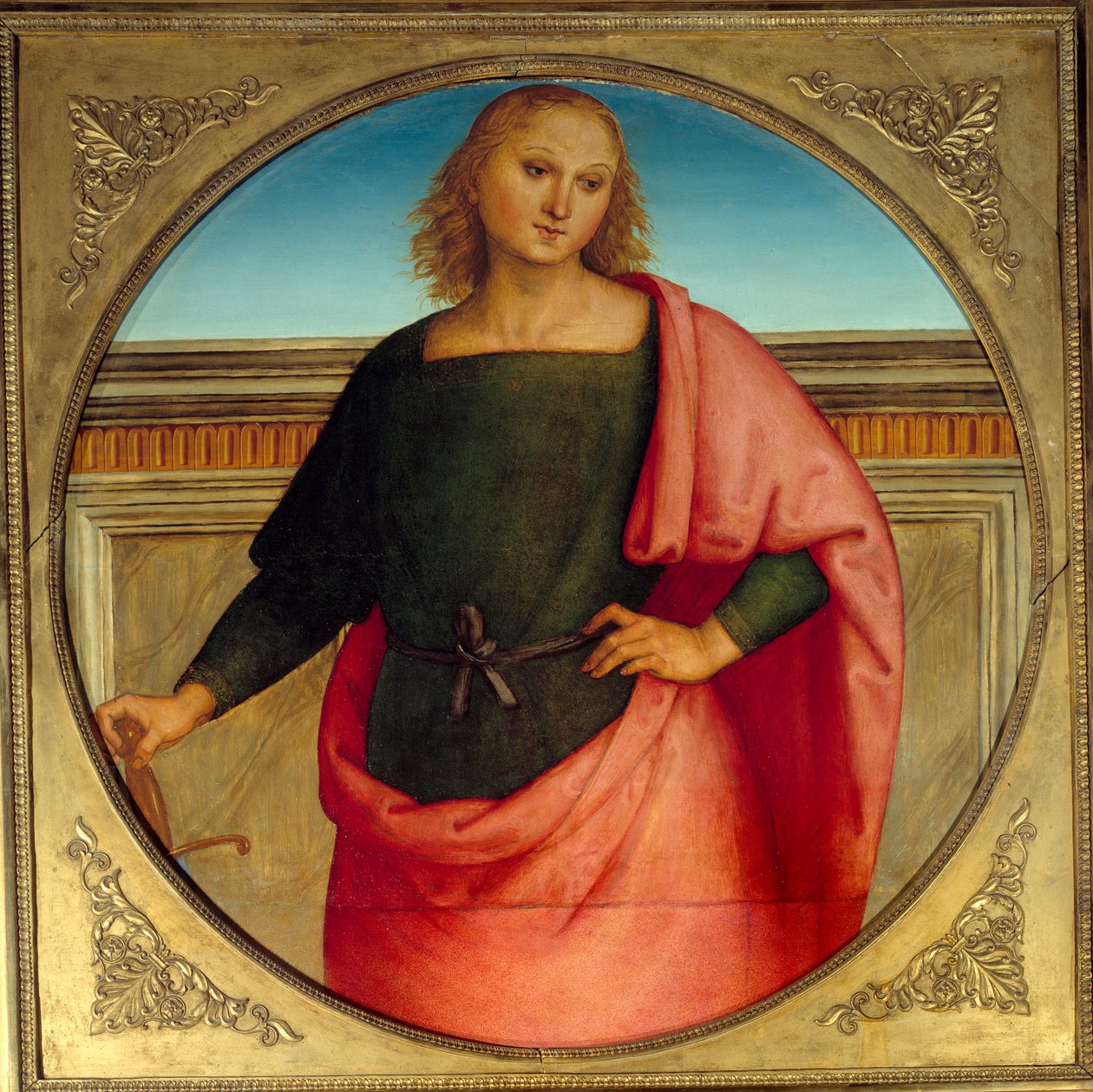 Saint Paul Målning av Pietro Vannucci dit il Perugino (Le Perugin av Pietro Perugino
