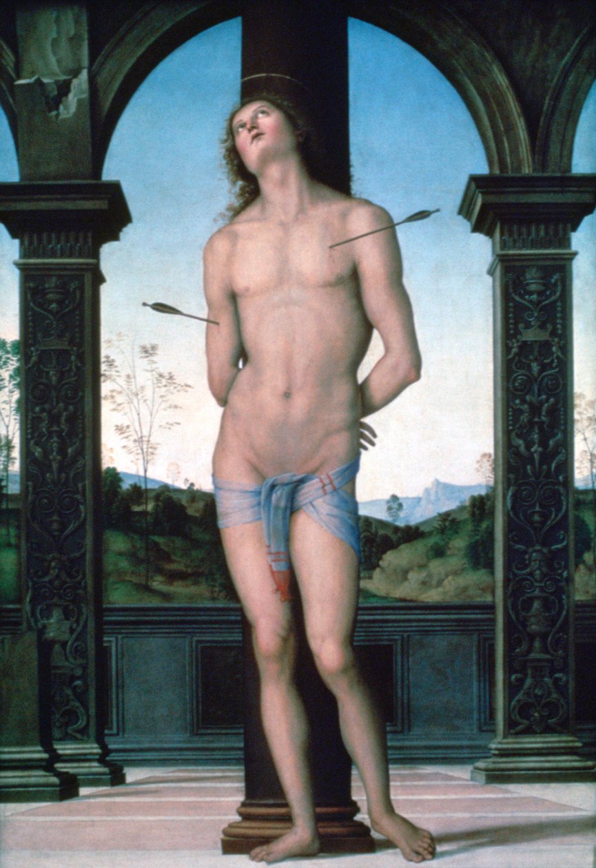 St Sebastian, c1470-1523 av Pietro Perugino