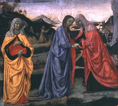 Besöket (tempera på panel) av Pietro Perugino