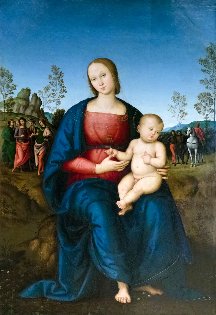 Jungfru med barn av Pietro Perugino