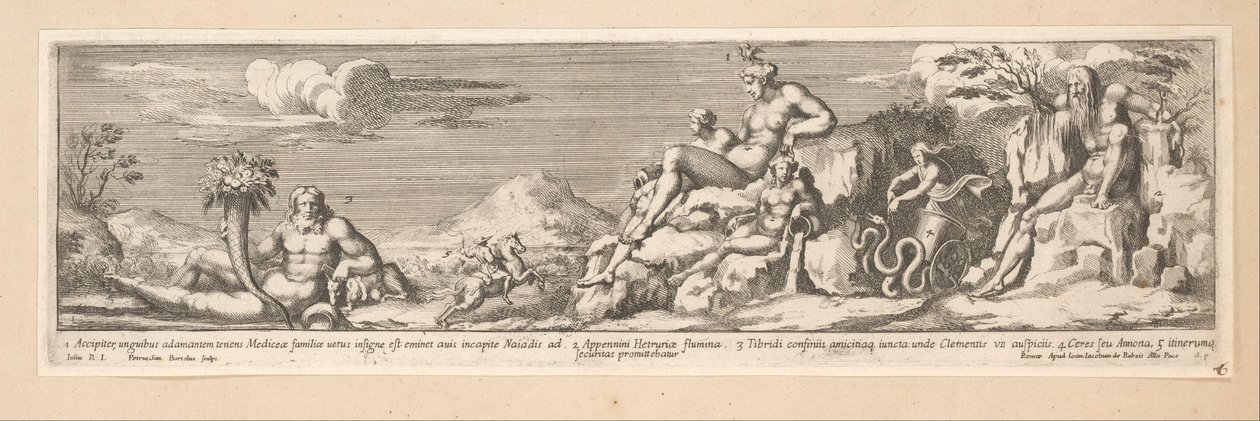 Allegori över rutten mellan Rom och Florens Kejsar Konstantins historia (serietitel) av Pietro Sante Bartoli