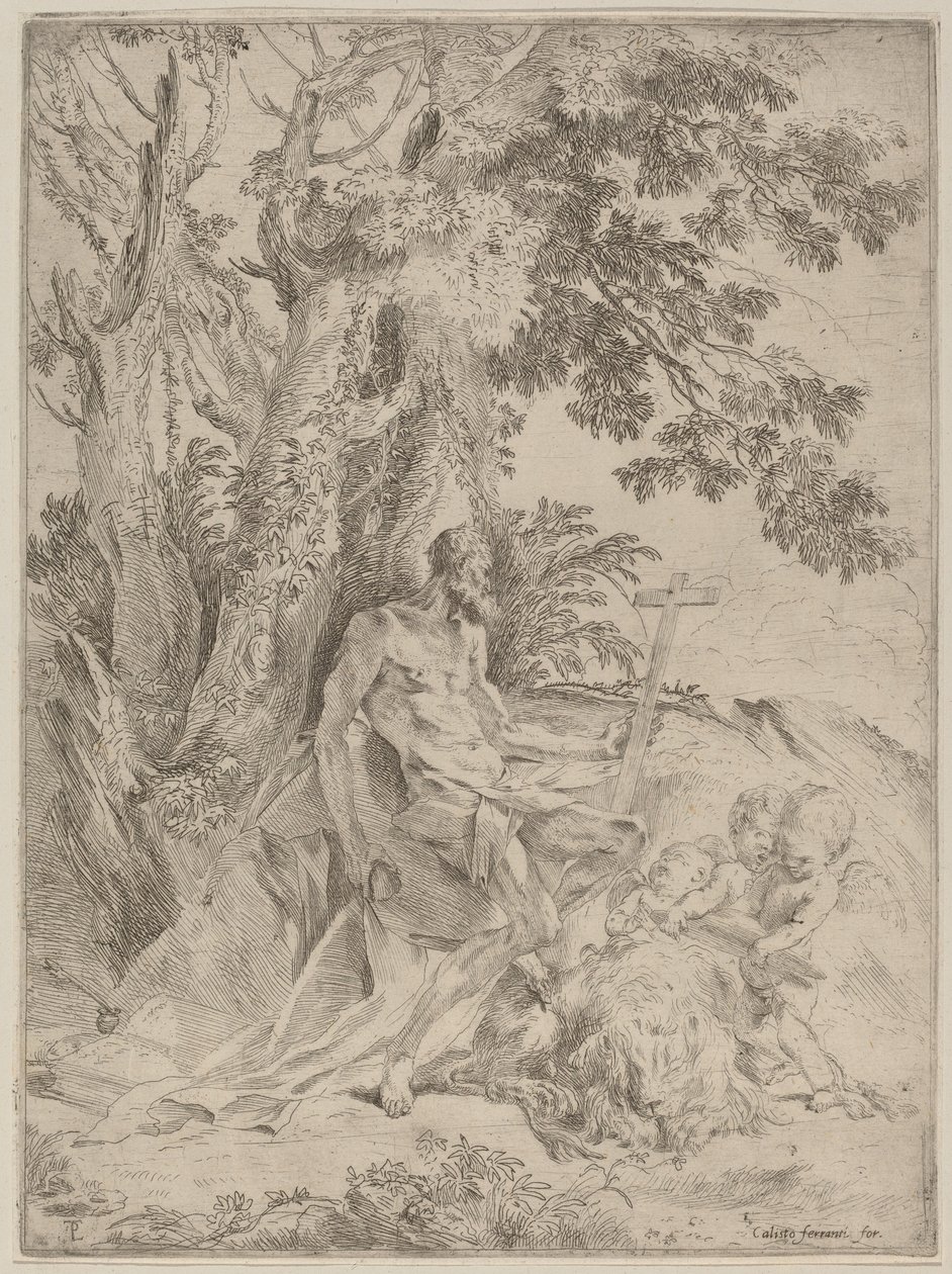 Sankt Jerome av Pietro Testa
