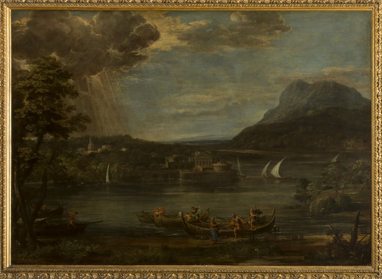 Landskap med Sankt Peters kallelse av Pietro da Cortona