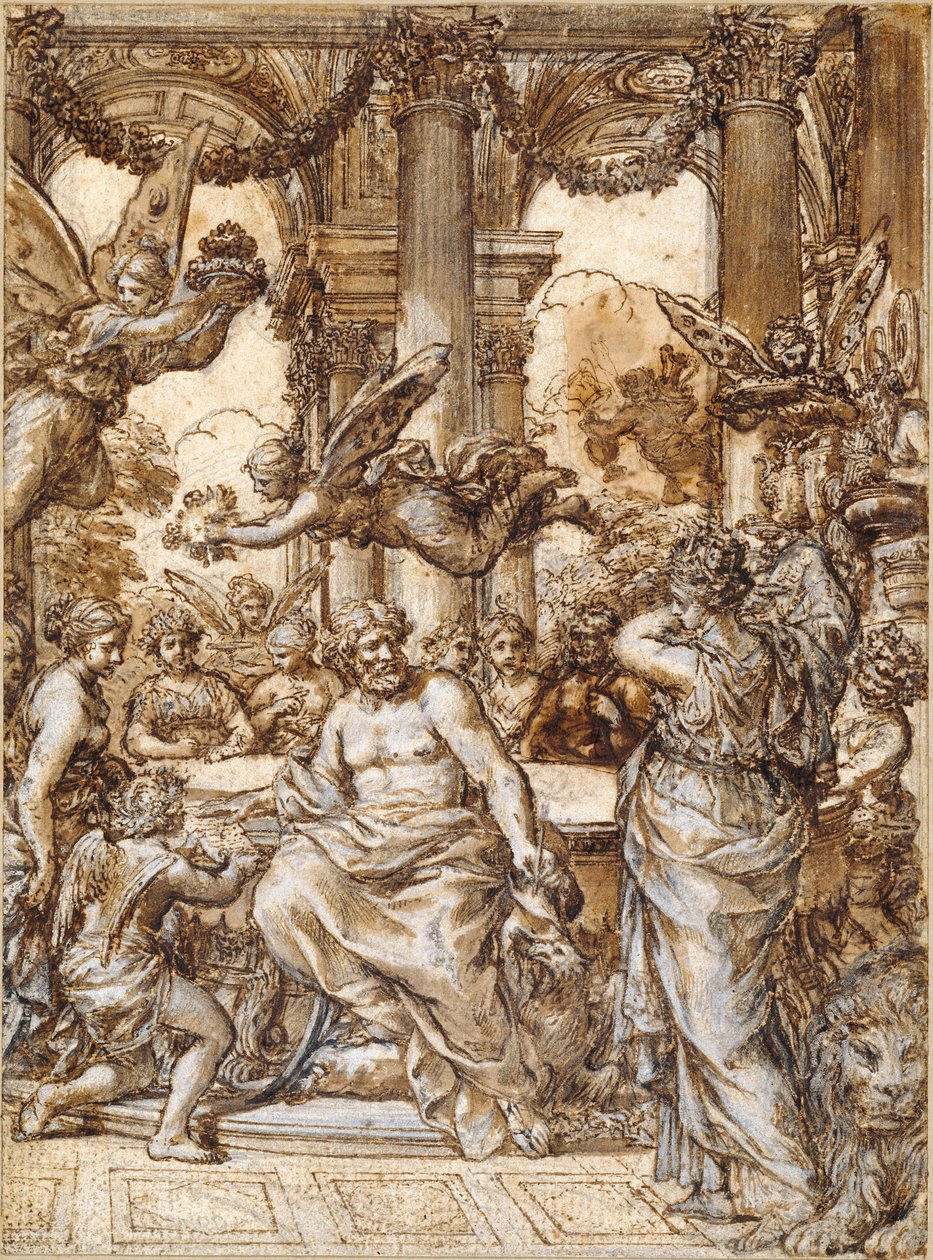 Cybele inför gudarnas råd av Pietro da Cortona