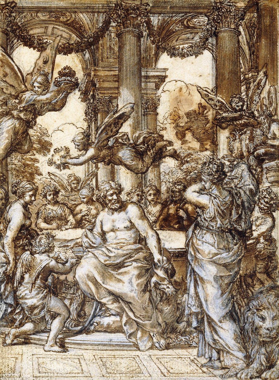 Cybele inför gudarnas råd, av Pietro da Cortona