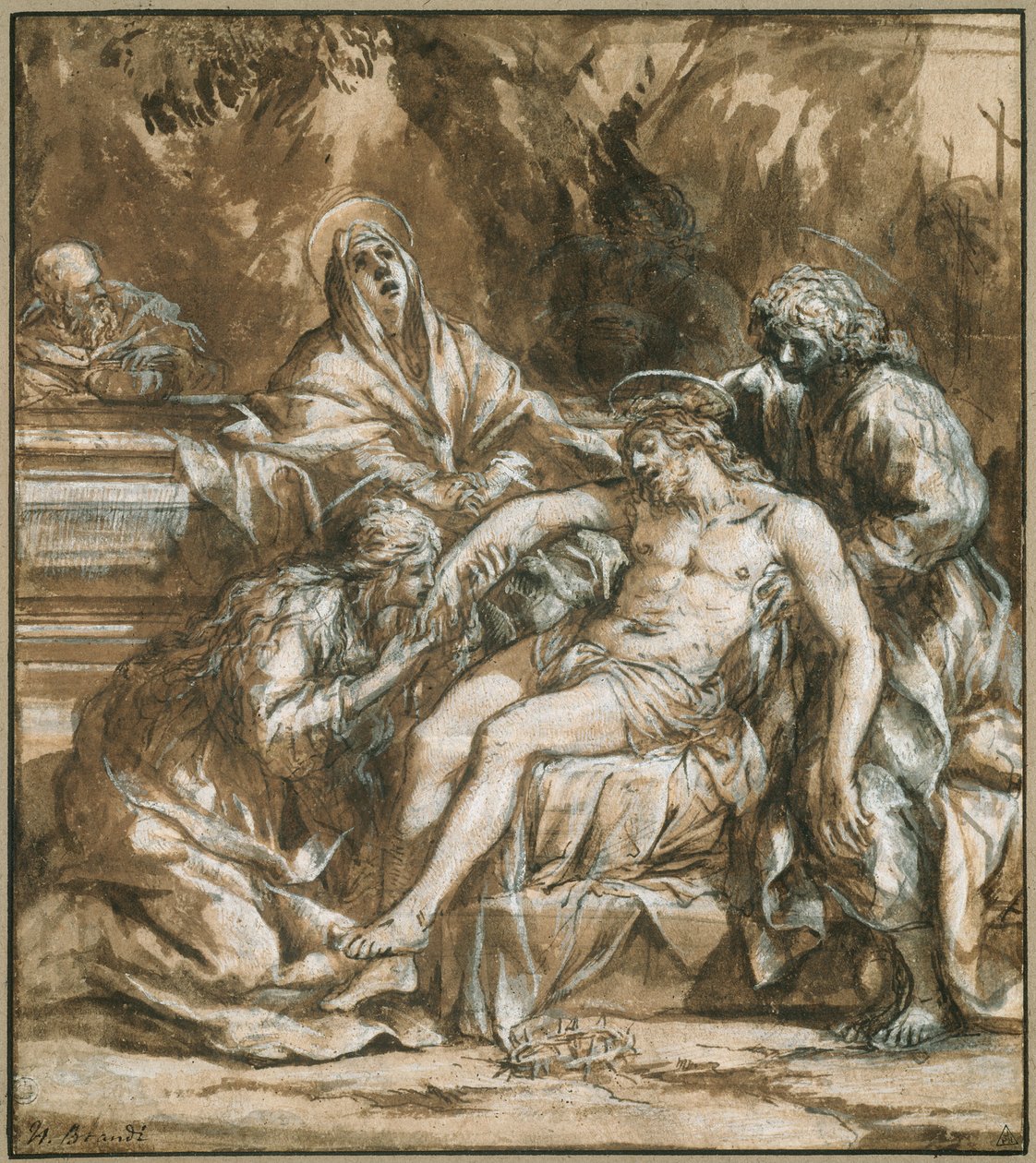 Klagesång över den döde Kristus av Pietro da Cortona