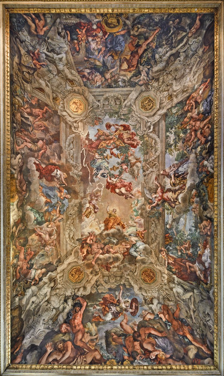 Den gudomliga försynens triumf och uppfyllelsen av dess syften under påven Urban VIII, 1632-1639 av Pietro da Cortona