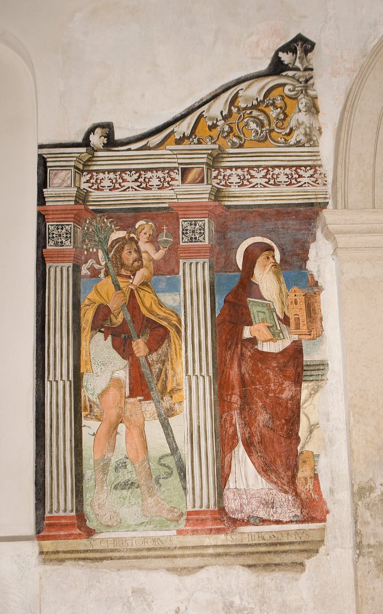 Saint Pietro och Paolo kyrka, Valvasone, Friuli, Italien (fresk) av Pietro da Vicenza