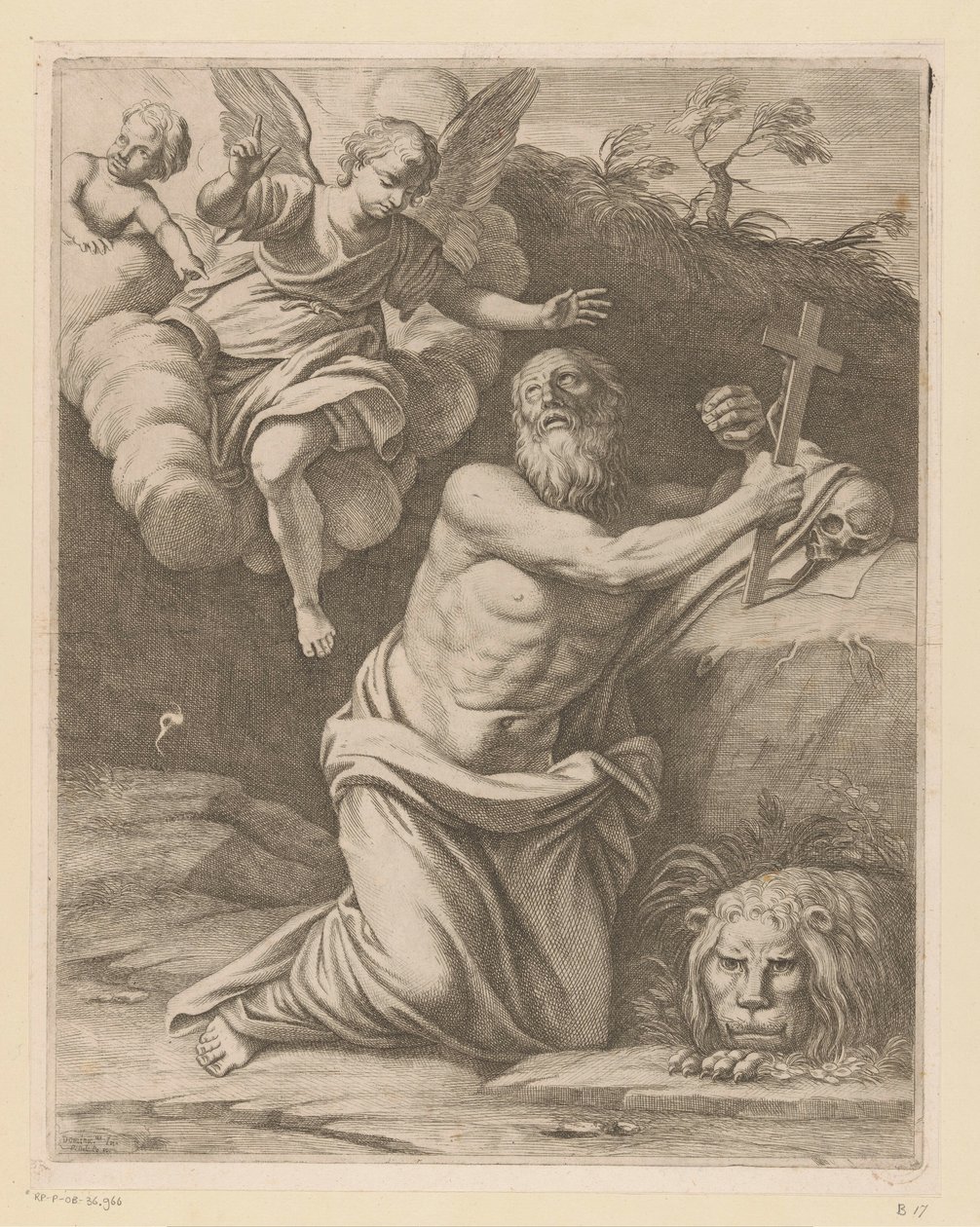 Saint Hieronymus i öknen av Pietro del Po