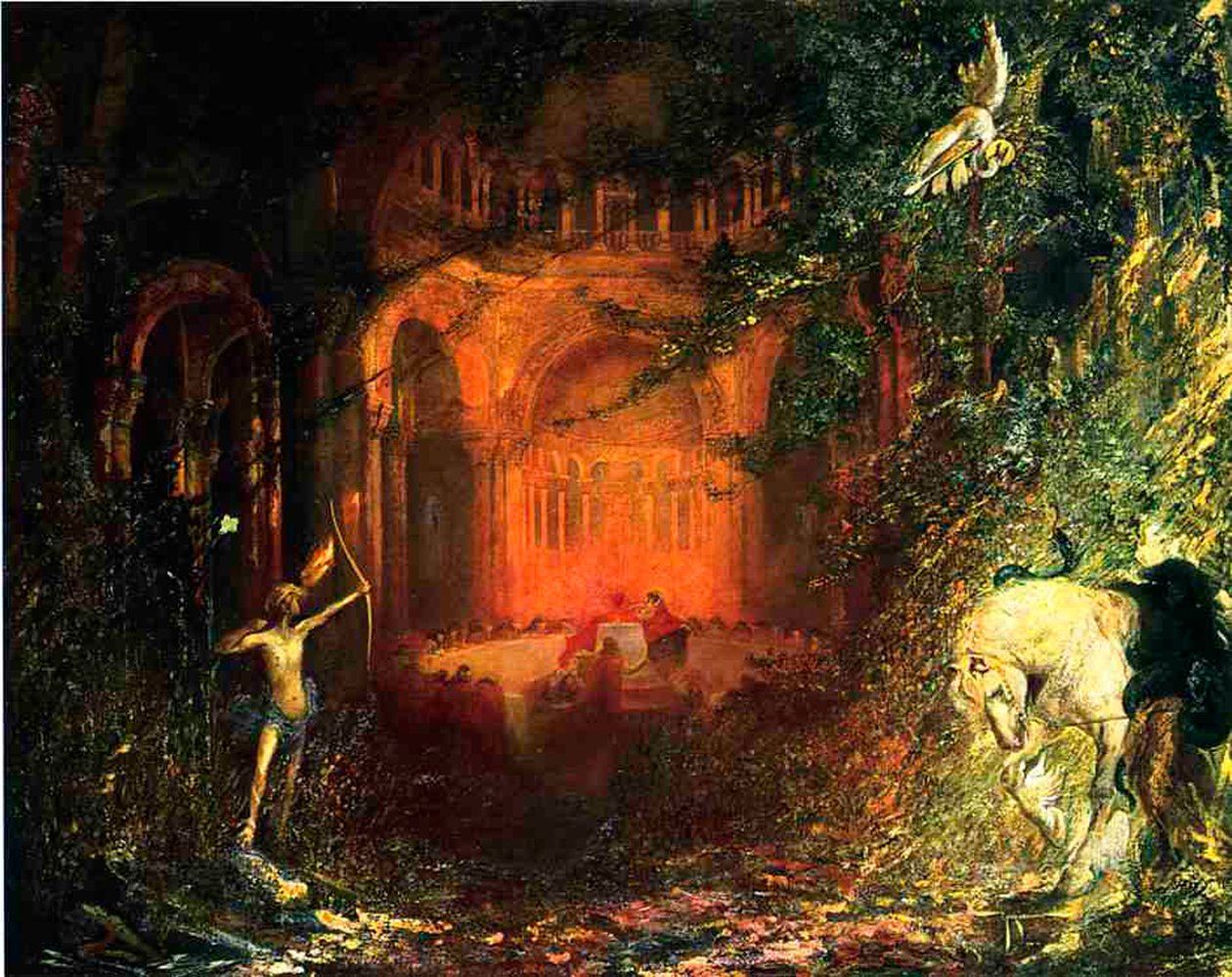 Parzifal och den heliga Graalens riddare, ca 1902 av Pinckney Marcius Simons