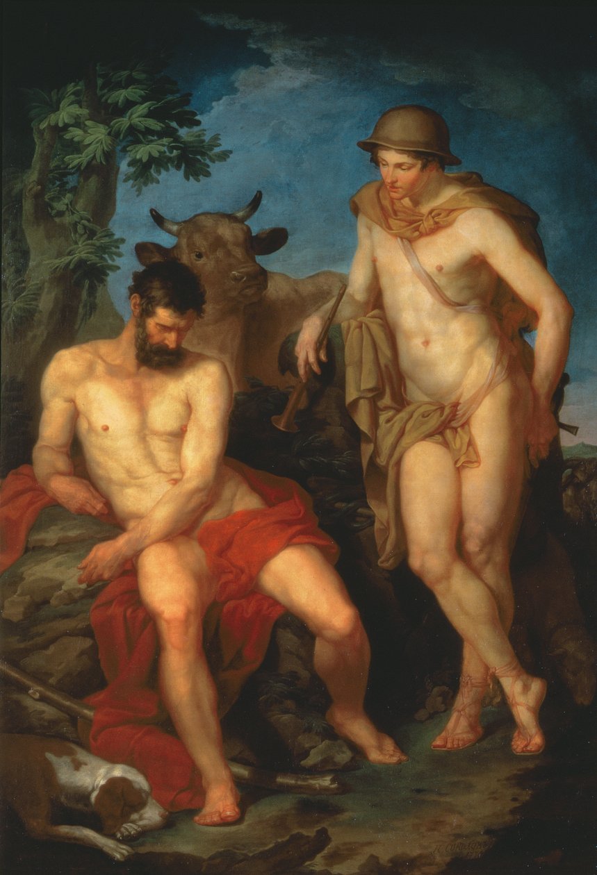 Merkurius och Argus, 1776 av Piotr Ivanovich Sokolov