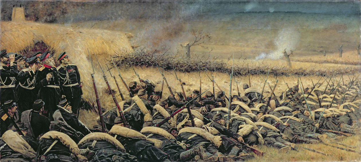 Före offensiven, 1877-78 av Piotr Petrovitch Weretshchagin