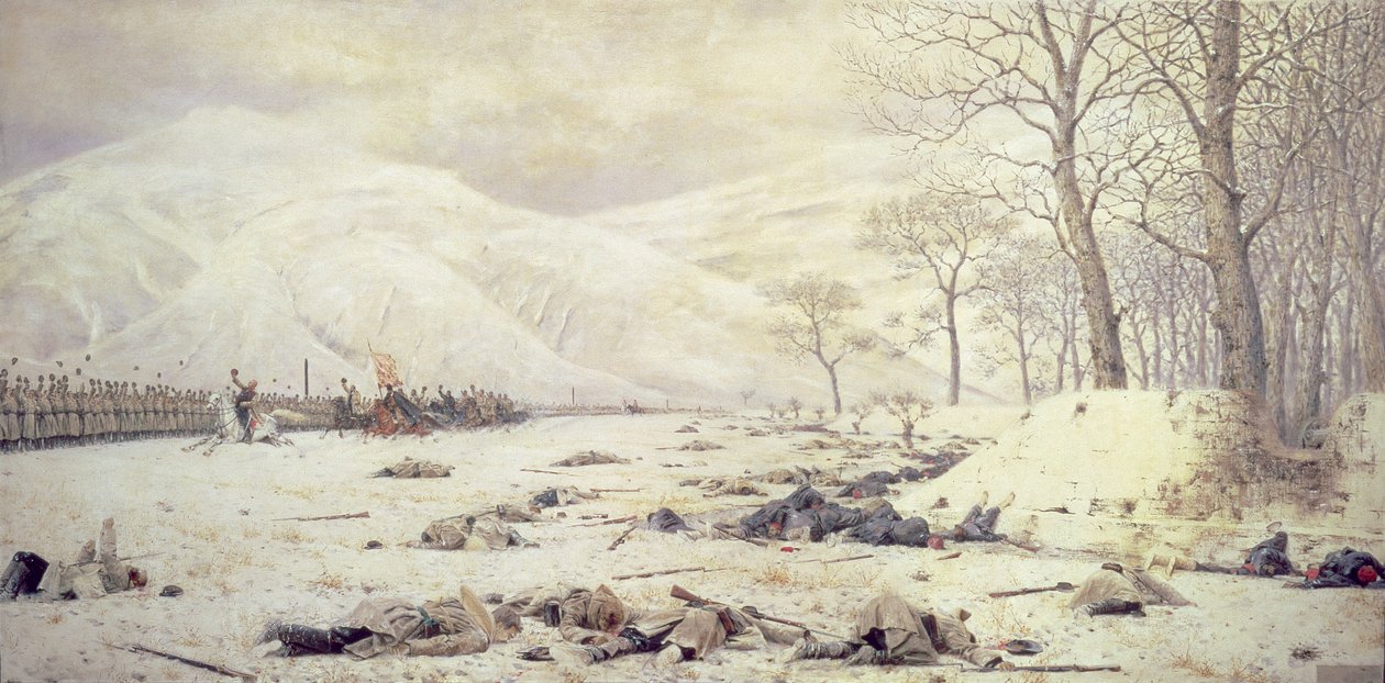 General Skobelev (1843-82) ved Shipka, den russisk-tyrkiske krig 1877-78, 1878 sverige av Piotr Petrovitch Weretshchagin