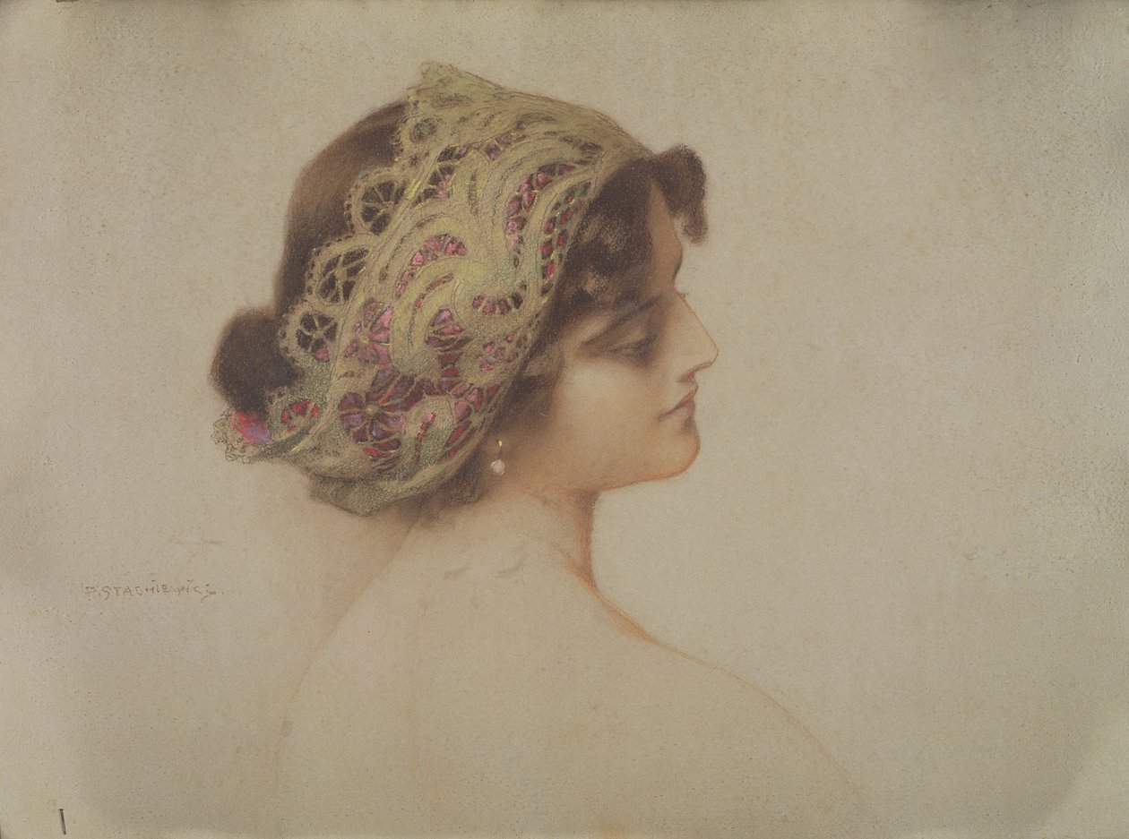 Venetian Crown (pastell på papper) av Piotr Stachiewicz