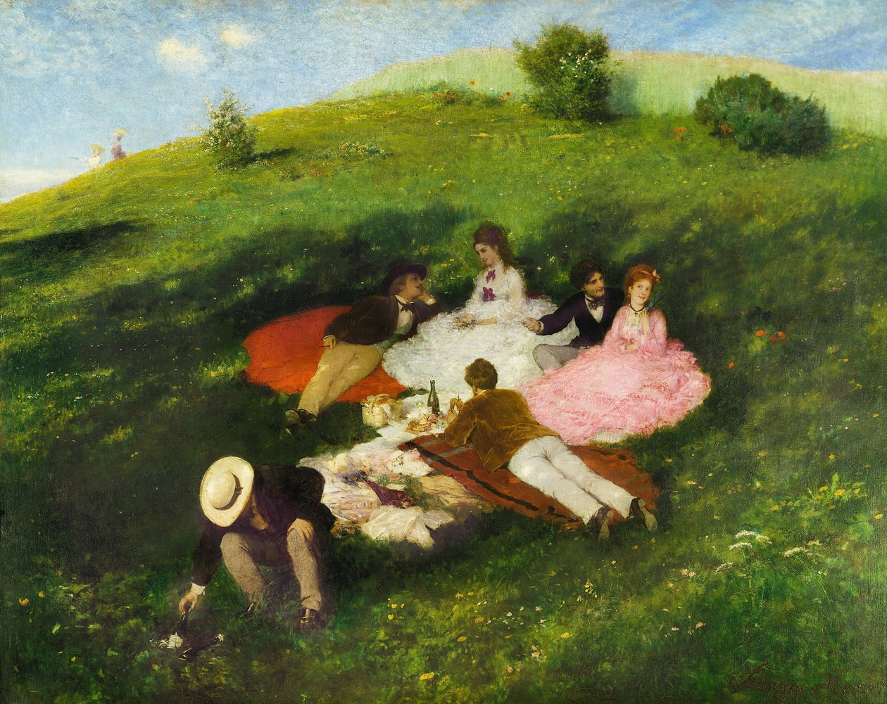 Picknick i maj 1873 av Pál Szinyei Merse
