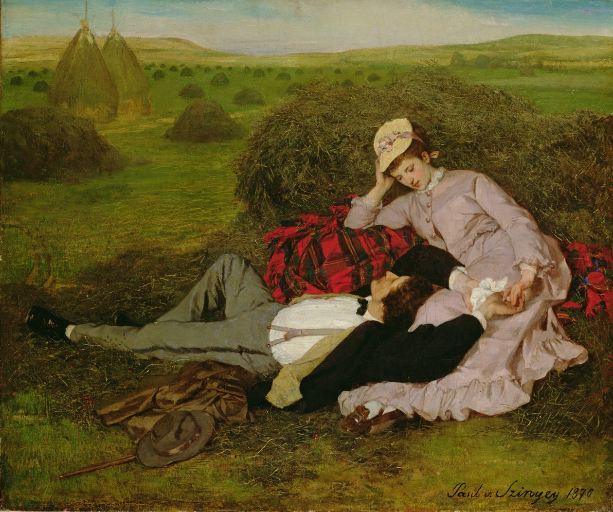 De älskande, 1870 av Pál Szinyei Merse